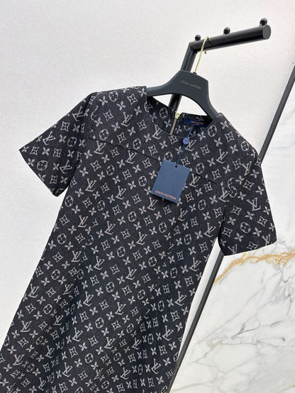 25ss monogram denim dress