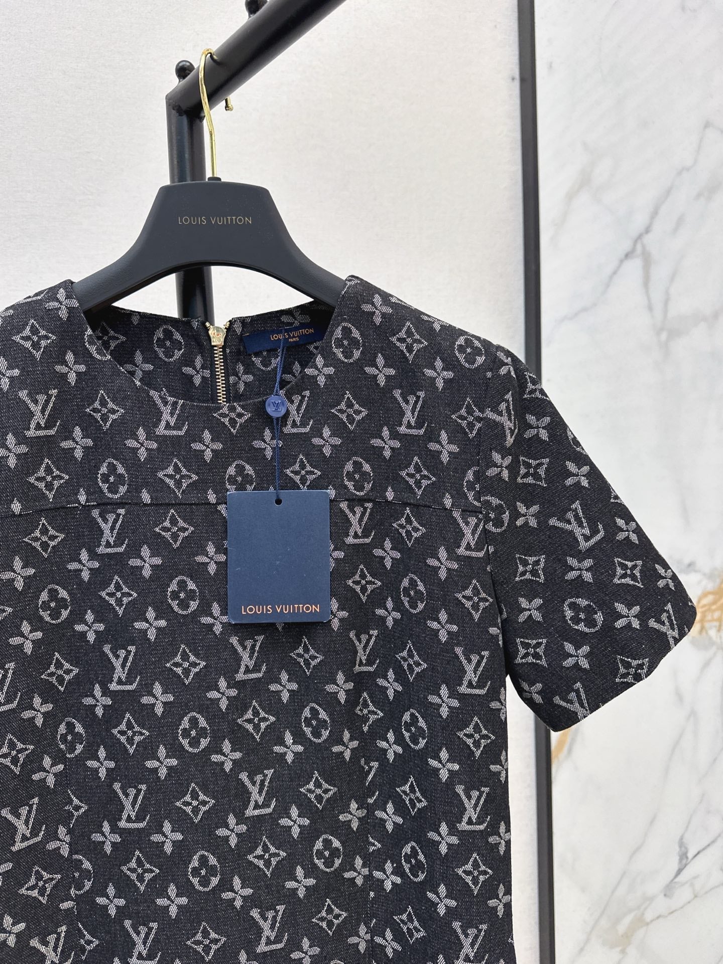 25ss monogram denim dress