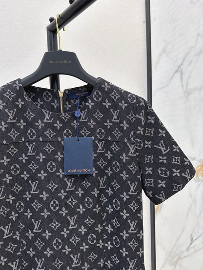 25ss monogram denim dress