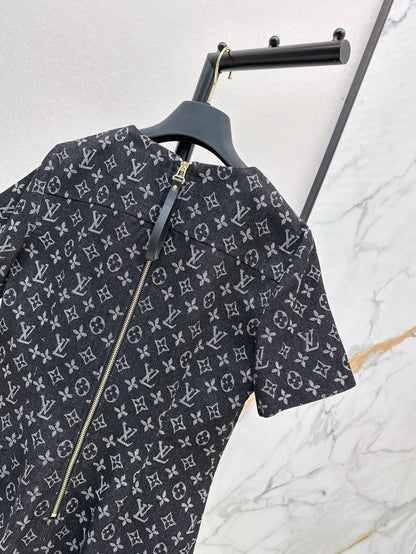 25ss monogram denim dress