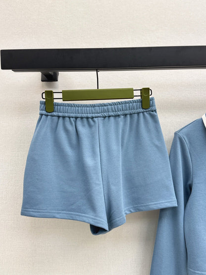 25ss crop polo short set