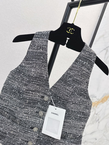 25ss rhinestone vest