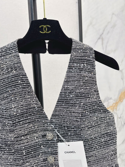 25ss rhinestone vest