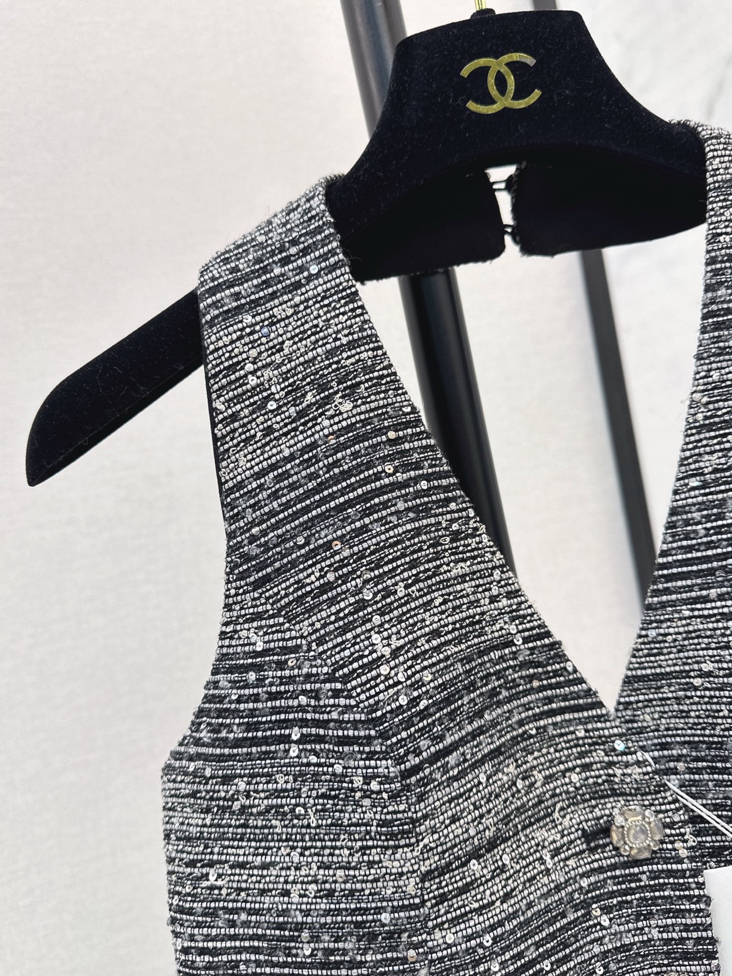 25ss rhinestone vest