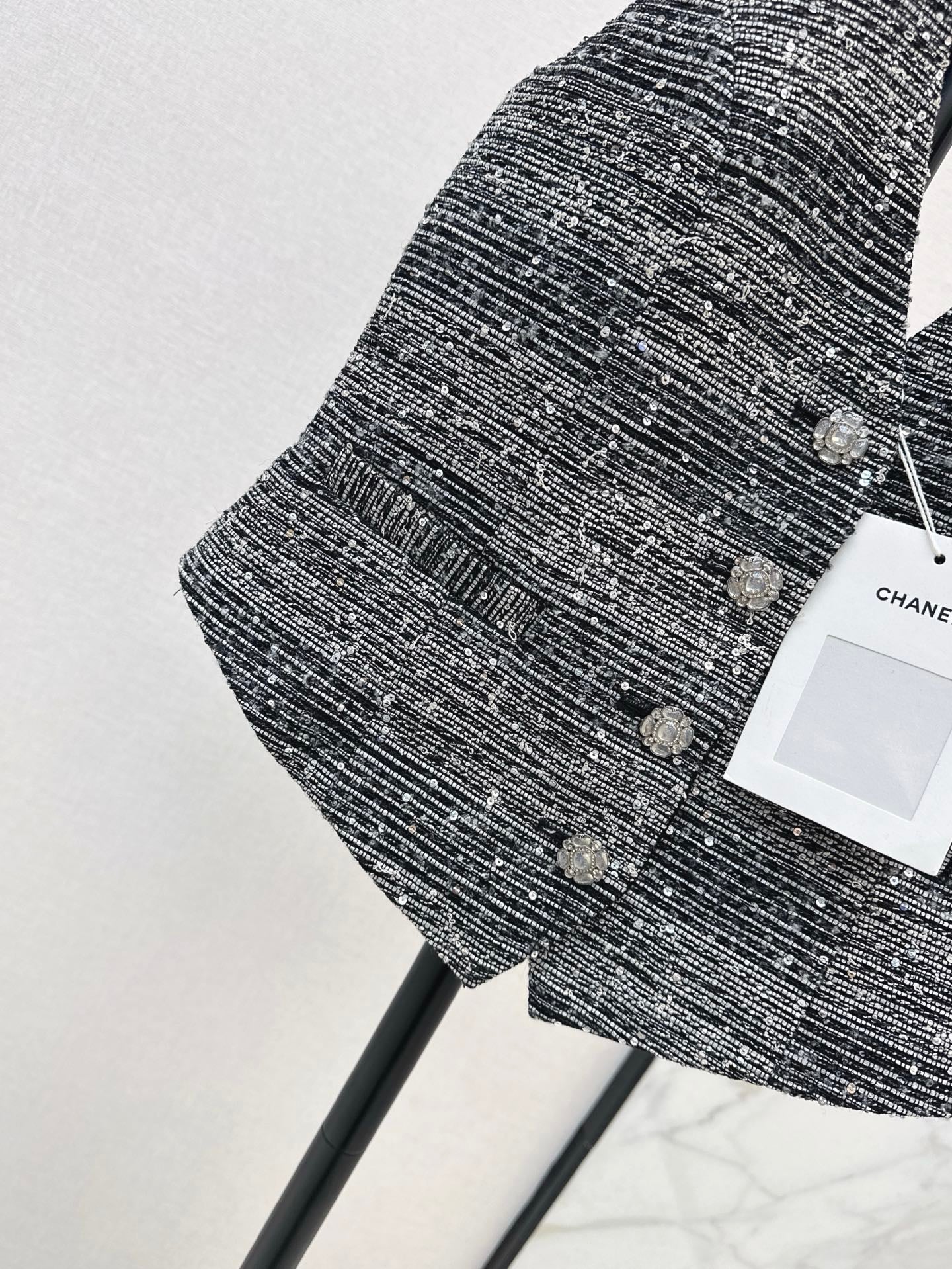 25ss rhinestone vest