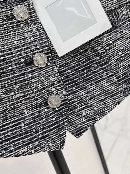 25ss rhinestone vest