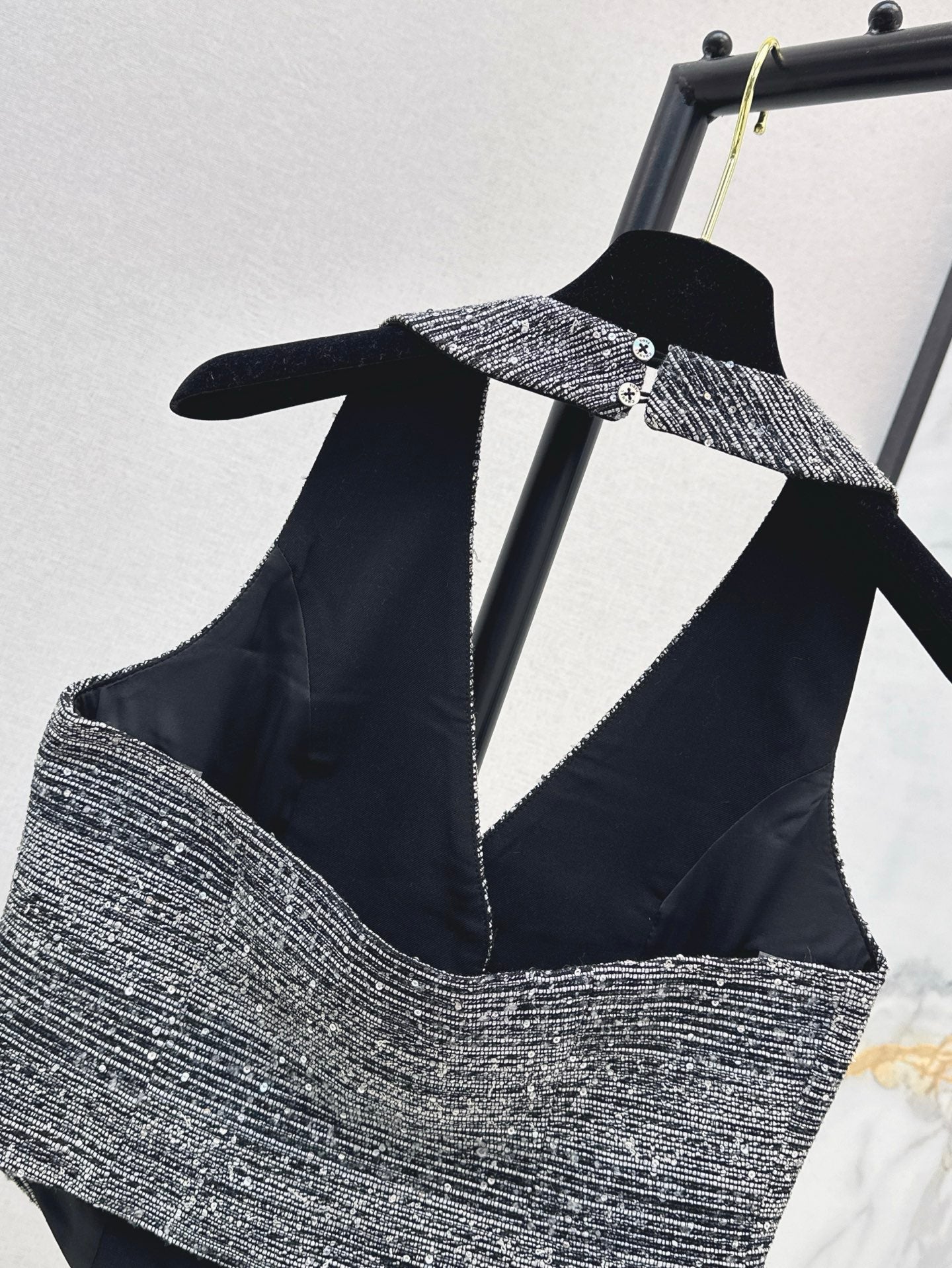 25ss rhinestone vest