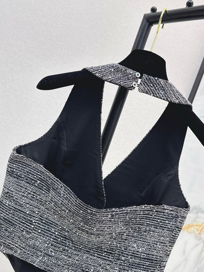 25ss rhinestone vest