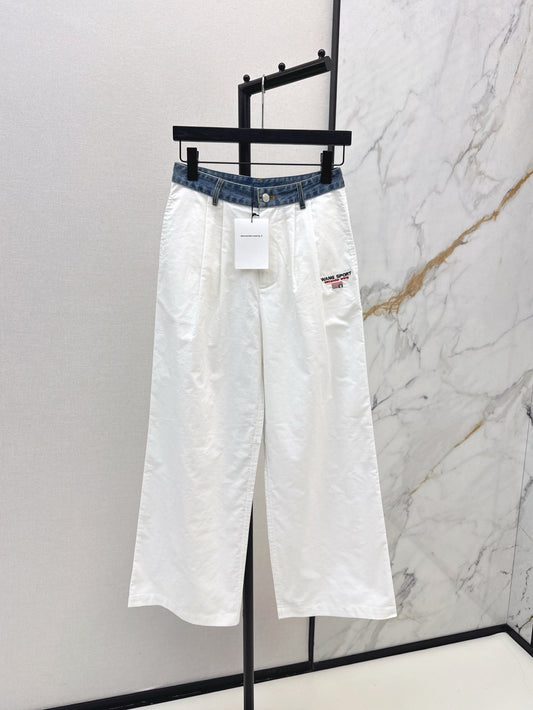 25ss embroidered pants
