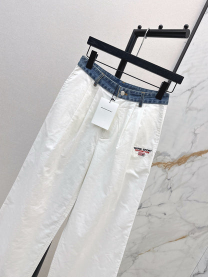 25ss embroidered pants
