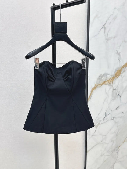 Elegant Slim Waist Tube Tops