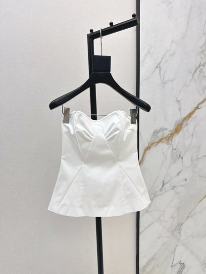 Elegant Slim Waist Tube Tops