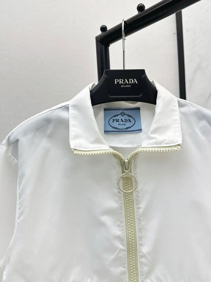 Minimalist Nylon Zippered Sun Protection Jacket