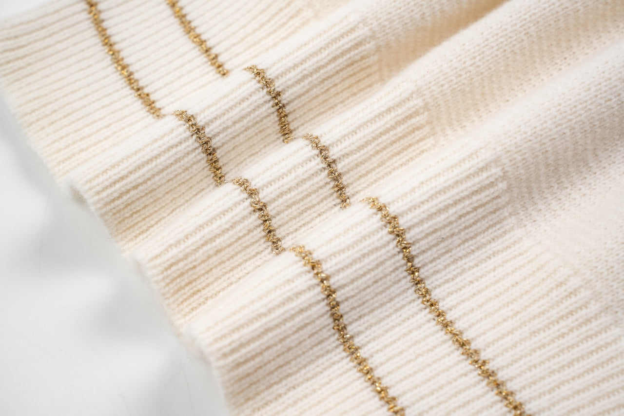 D 25ss wool embroidered knitted t-shirt