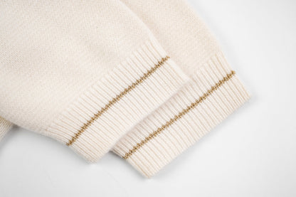 D 25ss wool embroidered knitted t-shirt