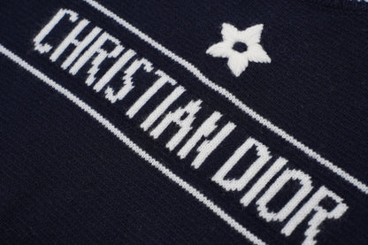 D 25ss wool embroidered knitted t-shirt