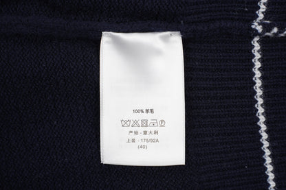 D 25ss wool embroidered knitted t-shirt