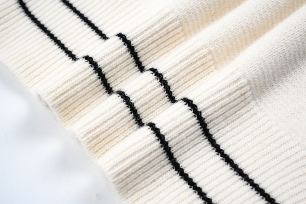 D 25ss wool embroidered knitted t-shirt