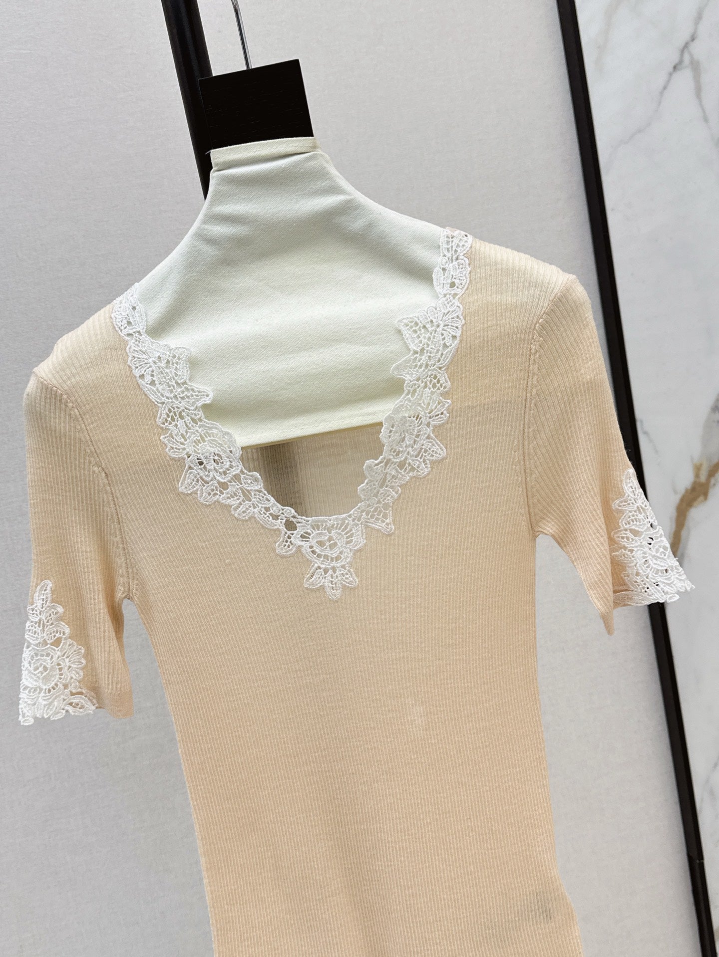 25ss lace knit shirt