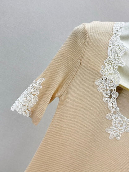 25ss lace knit shirt