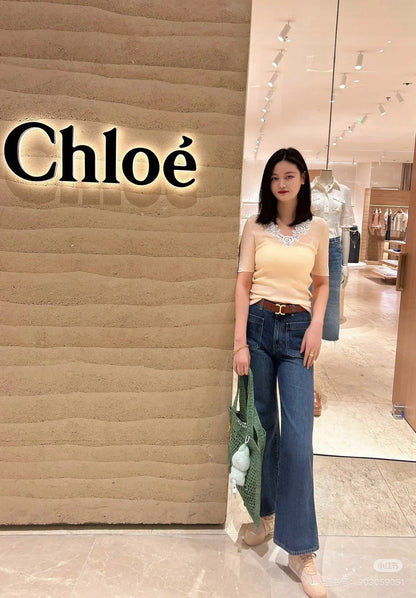 25ss lace knit shirt