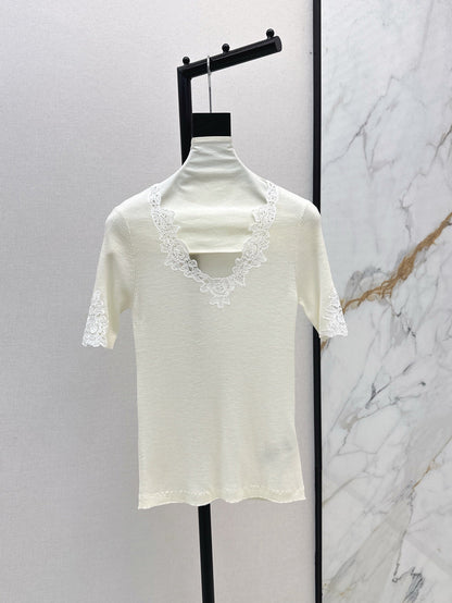 25ss lace knit shirt