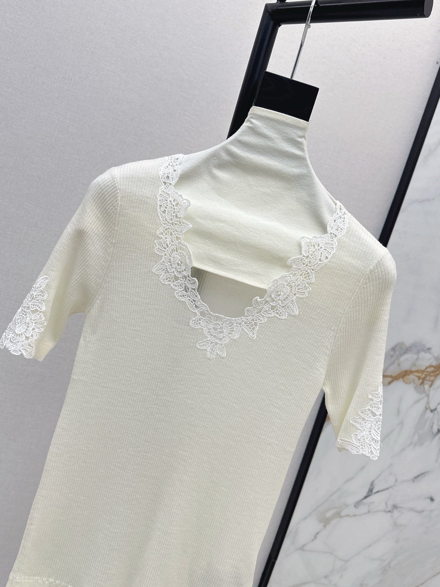 25ss lace knit shirt