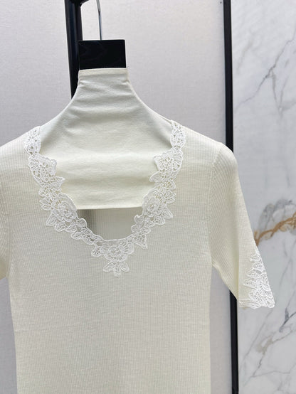 25ss lace knit shirt