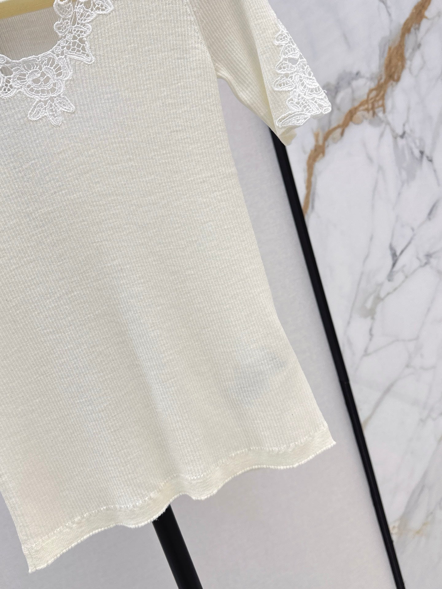 25ss lace knit shirt