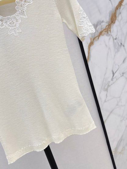 25ss lace knit shirt