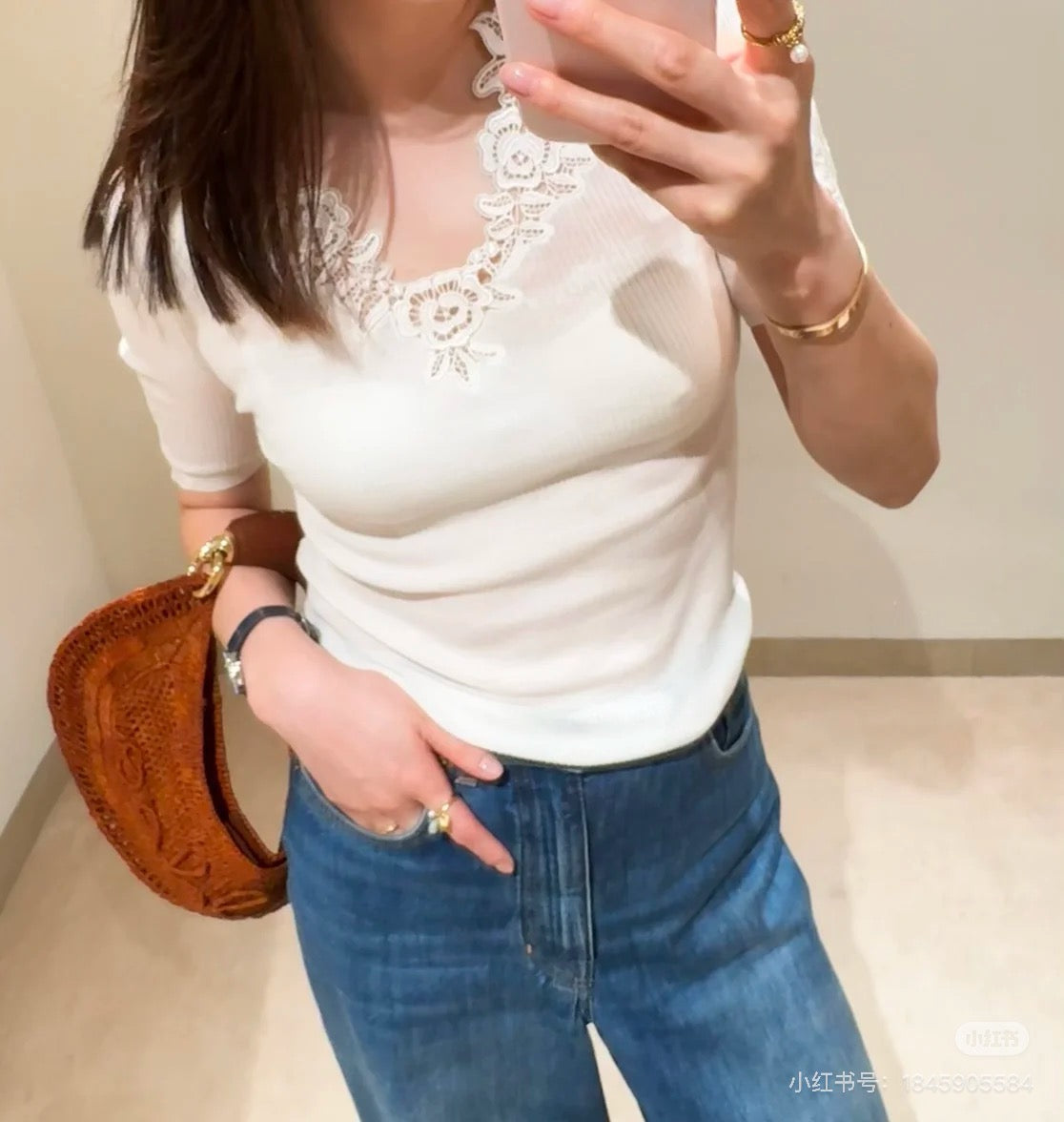 25ss lace knit shirt