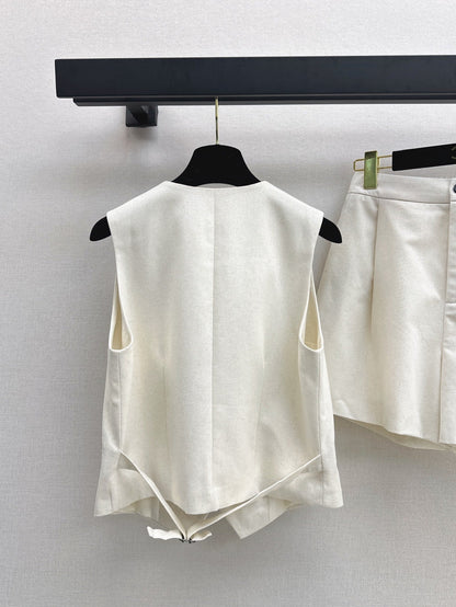 25ss vest short set