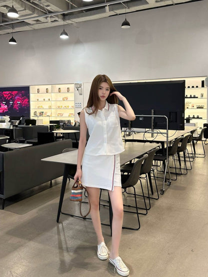 25ss vest skirt set