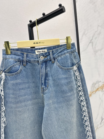 25ss lace jeans