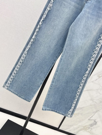 25ss lace jeans