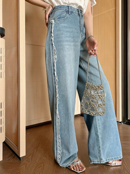 25ss lace jeans