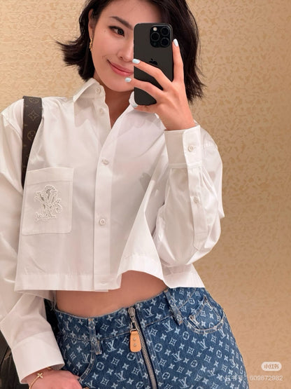 25ss embroidered shirt