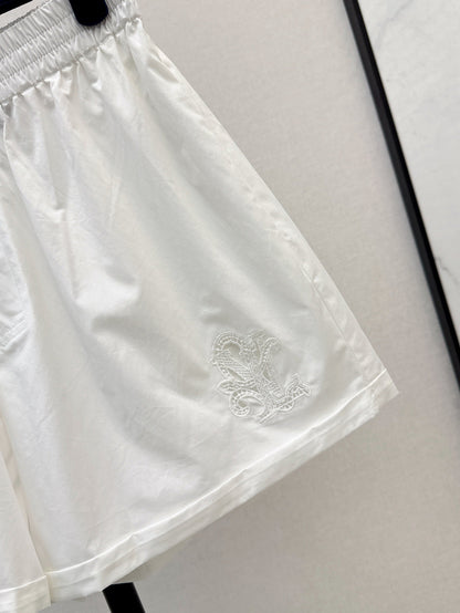 25ss embroidered short