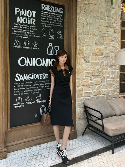 25ss lapel dress