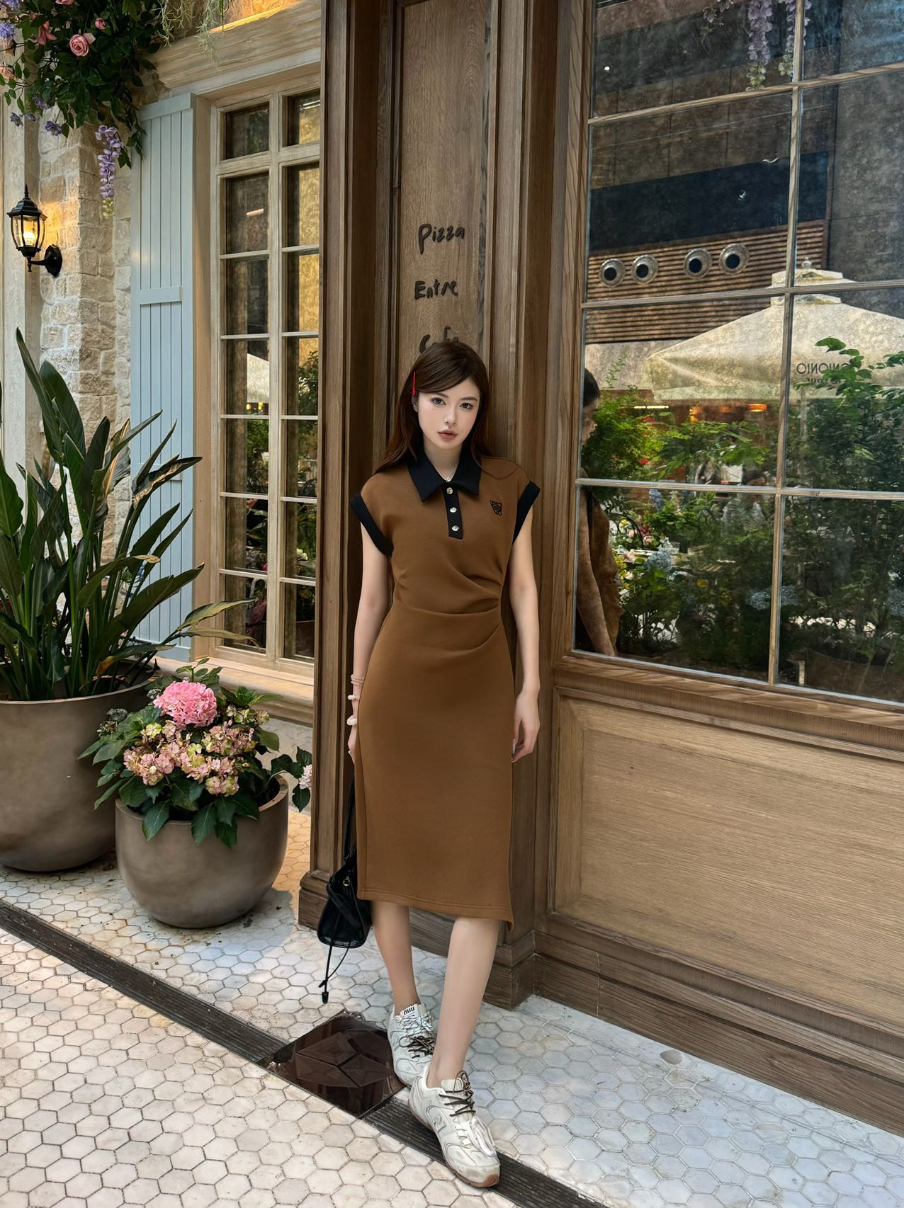 25ss lapel dress