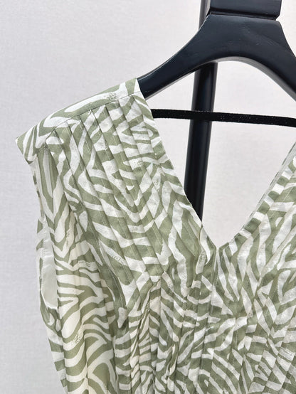 25ss Silk sleeveless dress