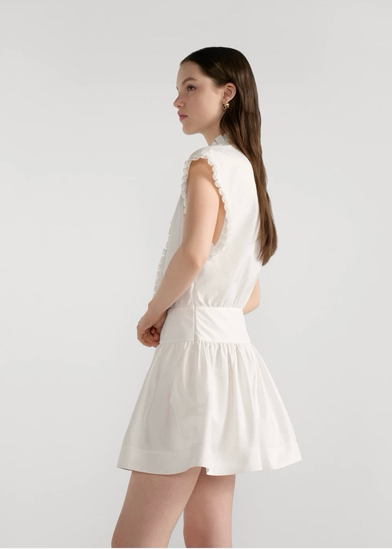 25ss ruffle sleeveless dress