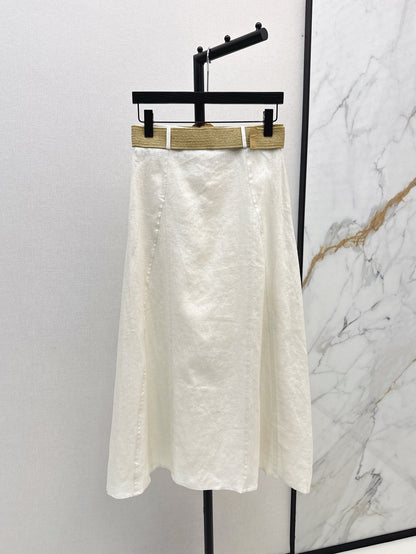 25ss linen skirt