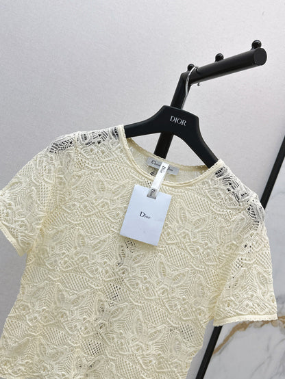 25ss knit hollow shirt