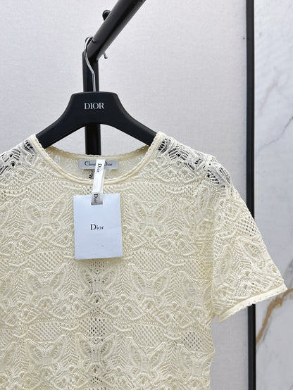 25ss knit hollow shirt