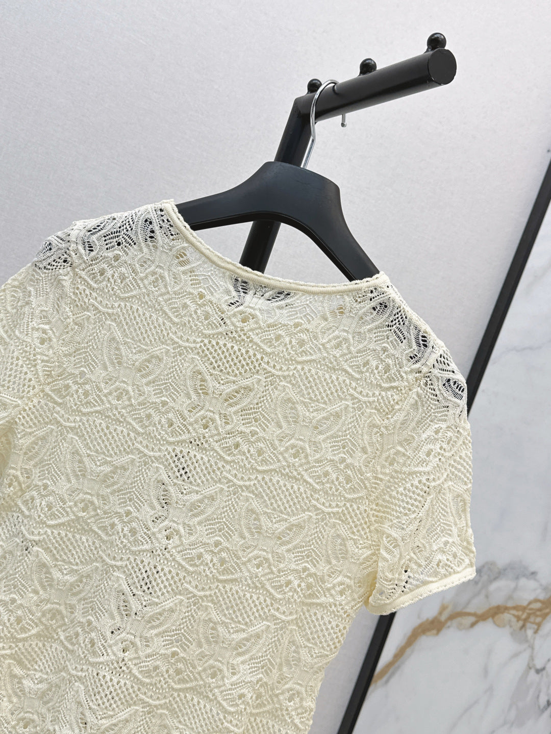 25ss knit hollow shirt