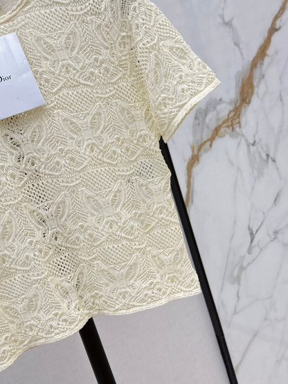 25ss knit hollow shirt