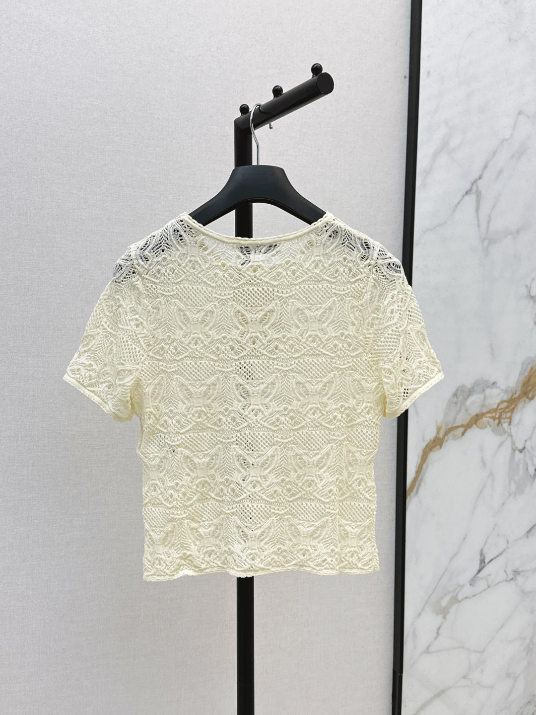 25ss knit hollow shirt