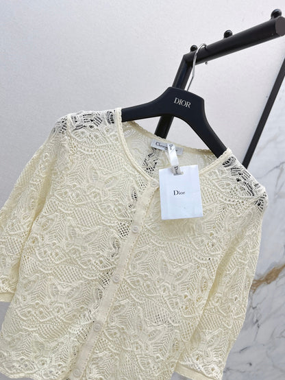 25ss knit hollow cardigan