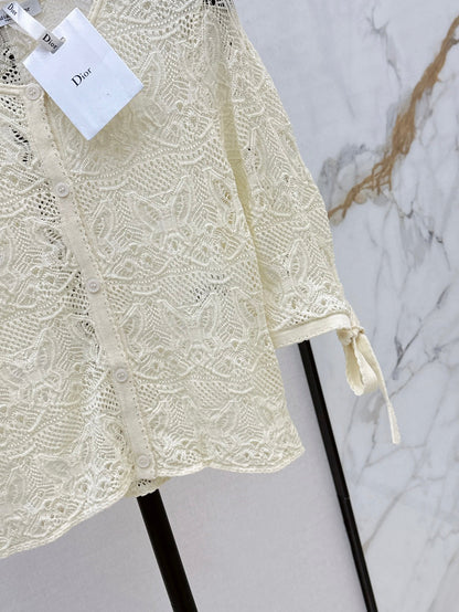 25ss knit hollow cardigan